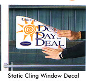 Static Cling Window Decal
