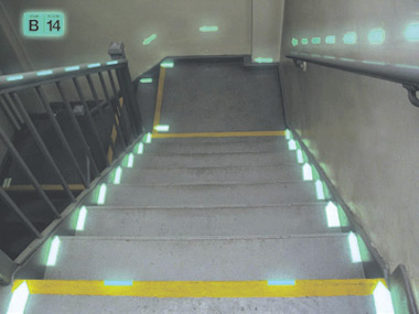 Photoluminescent Stairway Marking